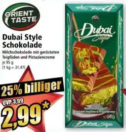 Norma ORIENT TASTE Dubai Style Schokolade Angebot