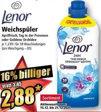 Norma Lenor Weichspüler Angebot