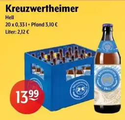 Getränke Hoffmann Kreuzwertheimer Hell Angebot