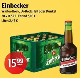 Getränke Hoffmann Einbecker Winter-Bock, Ur-Bock Hell oder Dunkel Angebot