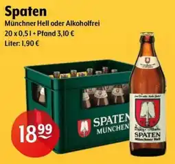Getränke Hoffmann Spaten Münchner Hell oder Alkoholfrei Angebot