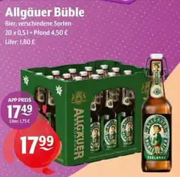 Getränke Hoffmann Allgäuer Büble Bier Angebot