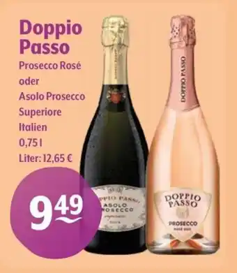 Getränke Hoffmann Doppio Passo Prosecco Rosé oder Asolo Prosecco Superiore Angebot