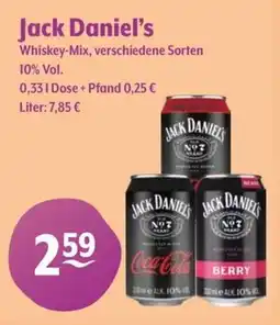 Getränke Hoffmann Jack Daniel's Whiskey-Mix, Angebot