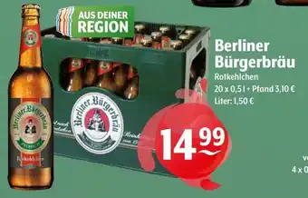 Getränke Hoffmann Berliner Bürgerbräu Rotkehlchen Angebot