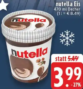 Edeka nutella Eis Angebot