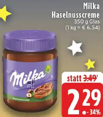 Edeka Milka Haselnusscreme Angebot
