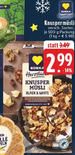 Edeka EDEKA Herzstücke Knuspermüsli Angebot
