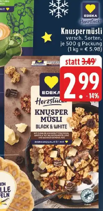 Edeka EDEKA Herzstücke Knuspermüsli Angebot