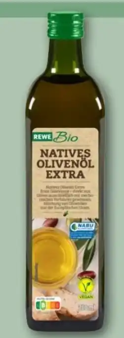 REWE Rewe Bio Natives Olivenöl Extra Angebot