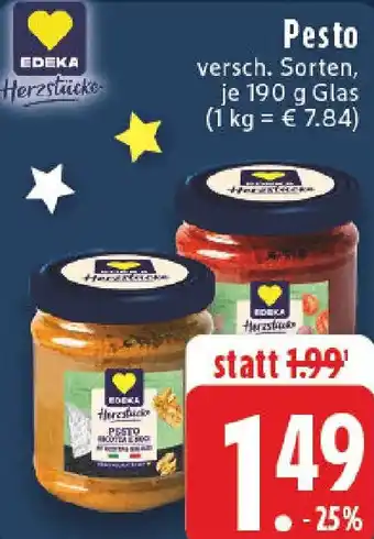 Edeka EDEKA Herzstücke Pesto Angebot