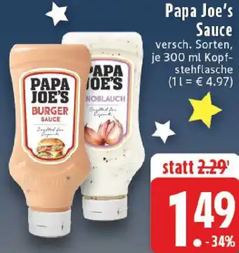 Edeka Papa Joe's Sauce Angebot