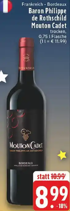 Edeka Baron Philippe de Rothschild Mouton Cadet Angebot