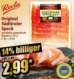 Norma Recla Original Südtiroler Speck Angebot