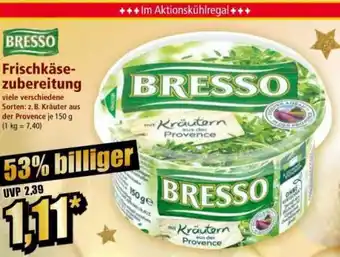 Norma BRESSO Frischkäsezubereitung Angebot