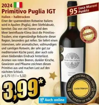 Norma 2024 Primitivo Puglia IGT Angebot