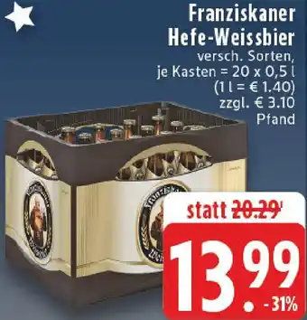 Edeka Franziskaner Hefe-Weissbier Angebot
