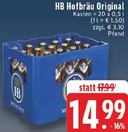Edeka HB Hofbräu Original Angebot