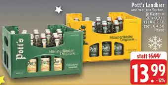 Edeka Pott's Landbier Angebot