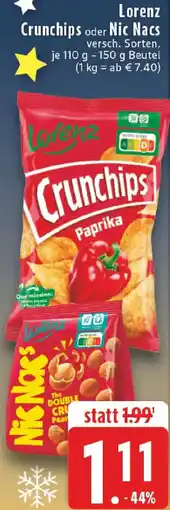 Edeka Lorenz Crunchips oder Nic Nacs Angebot