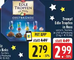 Edeka Trumpf Edle Tropfen in Nuss Angebot