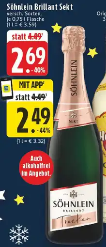 Edeka Söhnlein Brillant Sekt Angebot