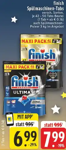 Edeka finish Spülmaschinen-Tabs Angebot
