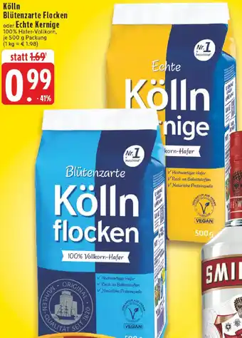 Edeka Kölln Blütenzarte Flocken oder Echte Kernige Angebot