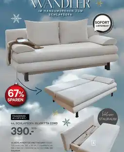 Kabs Polsterwelt Schlafsofa silvretta cord Angebot