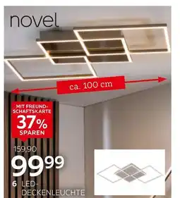 XXXLutz Novel led-deckenleuchte „giga 6“ Angebot