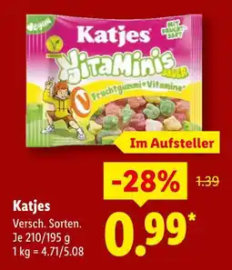 Lidl Katjes yitamini's sauer Angebot