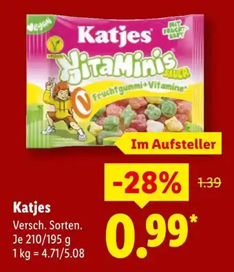 Lidl Katjes yitamini's sauer Angebot