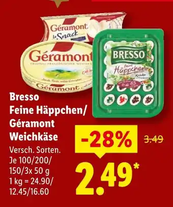Lidl Bresso feine häppchen Angebot