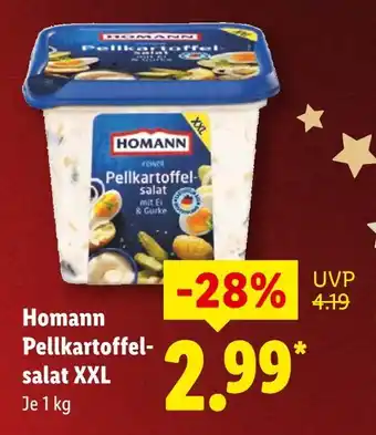 Lidl Homann pellkartoffelsalat xxl Angebot