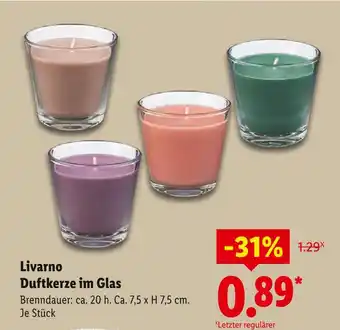 Lidl Livarno duftkerze im glas Angebot