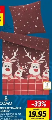 SCONTO Como biber bettwäsche oh deer Angebot