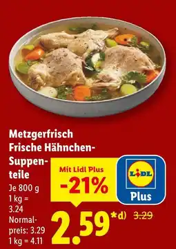 Lidl Metzgerfrisch frische hähnchen-suppenteile Angebot