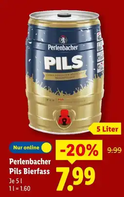 Lidl Perlenbacher pils bierfass Angebot