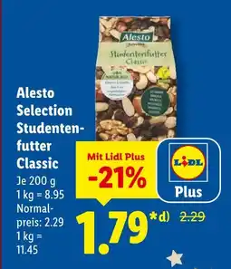 Lidl Alesto selection studentenfutter classic Angebot