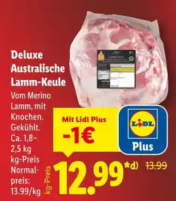 Lidl Deluxe australische lamm-keule Angebot