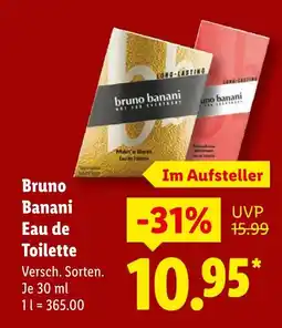 Lidl Bruno banani man's best eau de toilette Angebot
