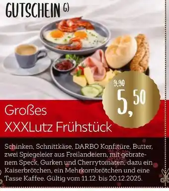 XXXLutz Großes xxxlutz frühstück Angebot