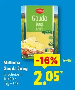 Lidl Milbona gouda jung Angebot