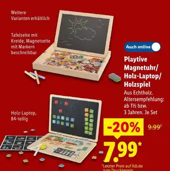 Lidl Playtive magnetuhr Angebot