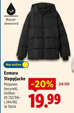 Lidl Esmara steppjacke Angebot