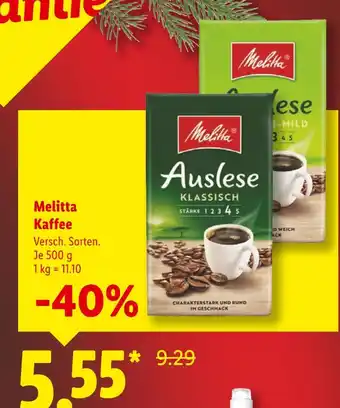 Lidl Melitta auslese klassisch Angebot