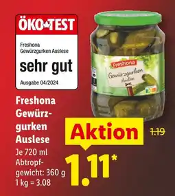 Lidl Freshona gewürzgurken auslese Angebot