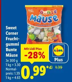 Lidl Sweet corner bunte mäuse Angebot