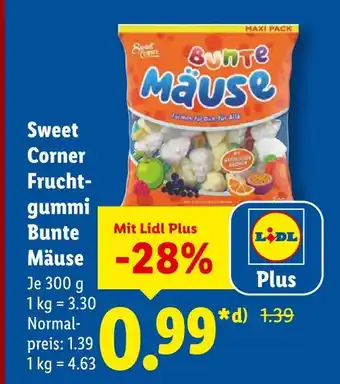 Lidl Sweet corner bunte mäuse Angebot