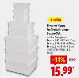 Lidl Livarno home aufbewahrungsboxen-set Angebot